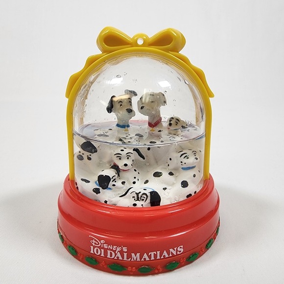 McDonald's Other - VINTAGE 101 Dalmations 1996 Christmas Snow Flurries Dome Globe McDonald's Toy